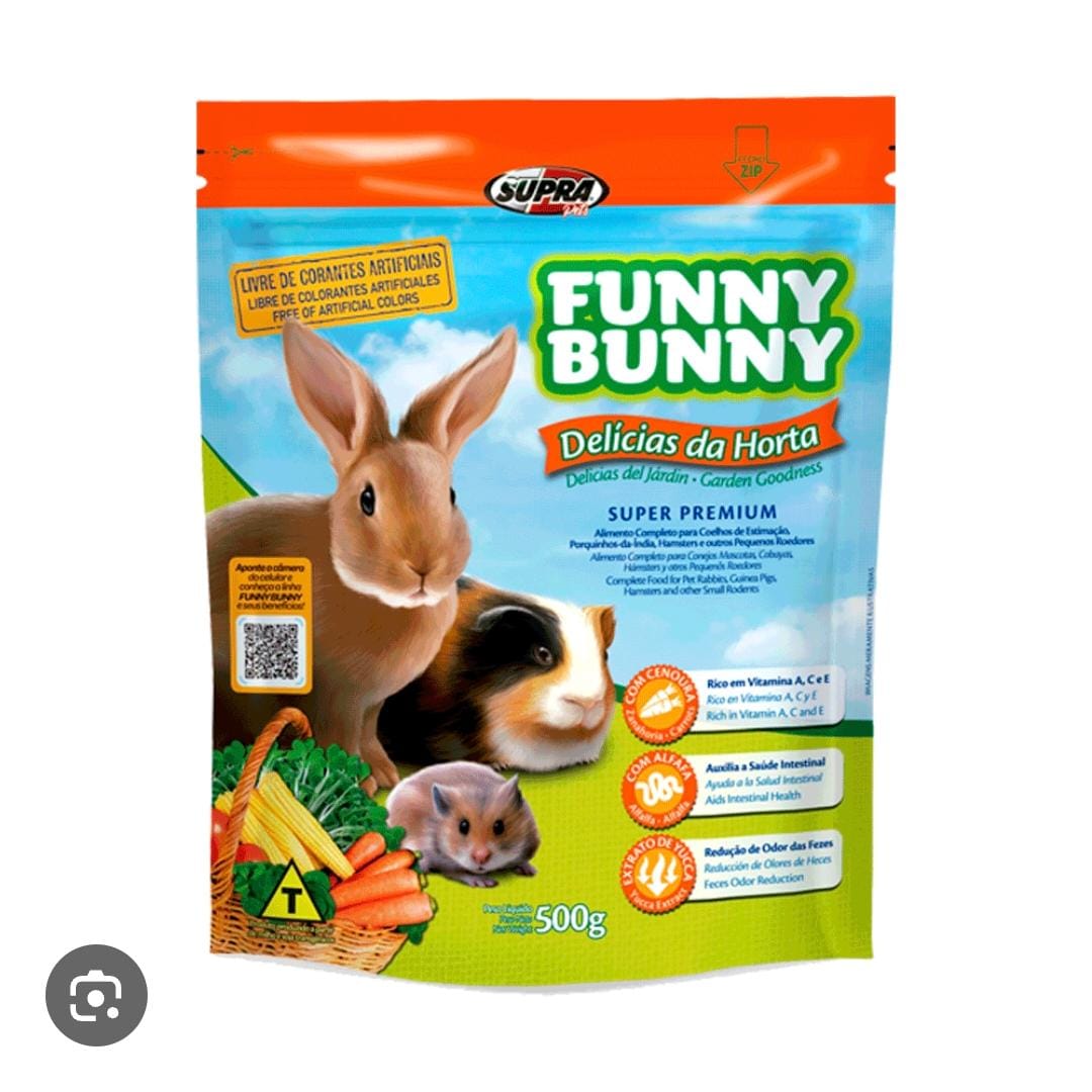 RACAO FUNNY DELICIAS DA HORTA 500G