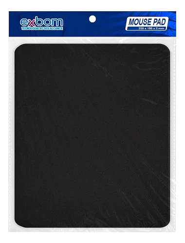 MOUSEPAD 220X180X2MM EXBOM PRETO